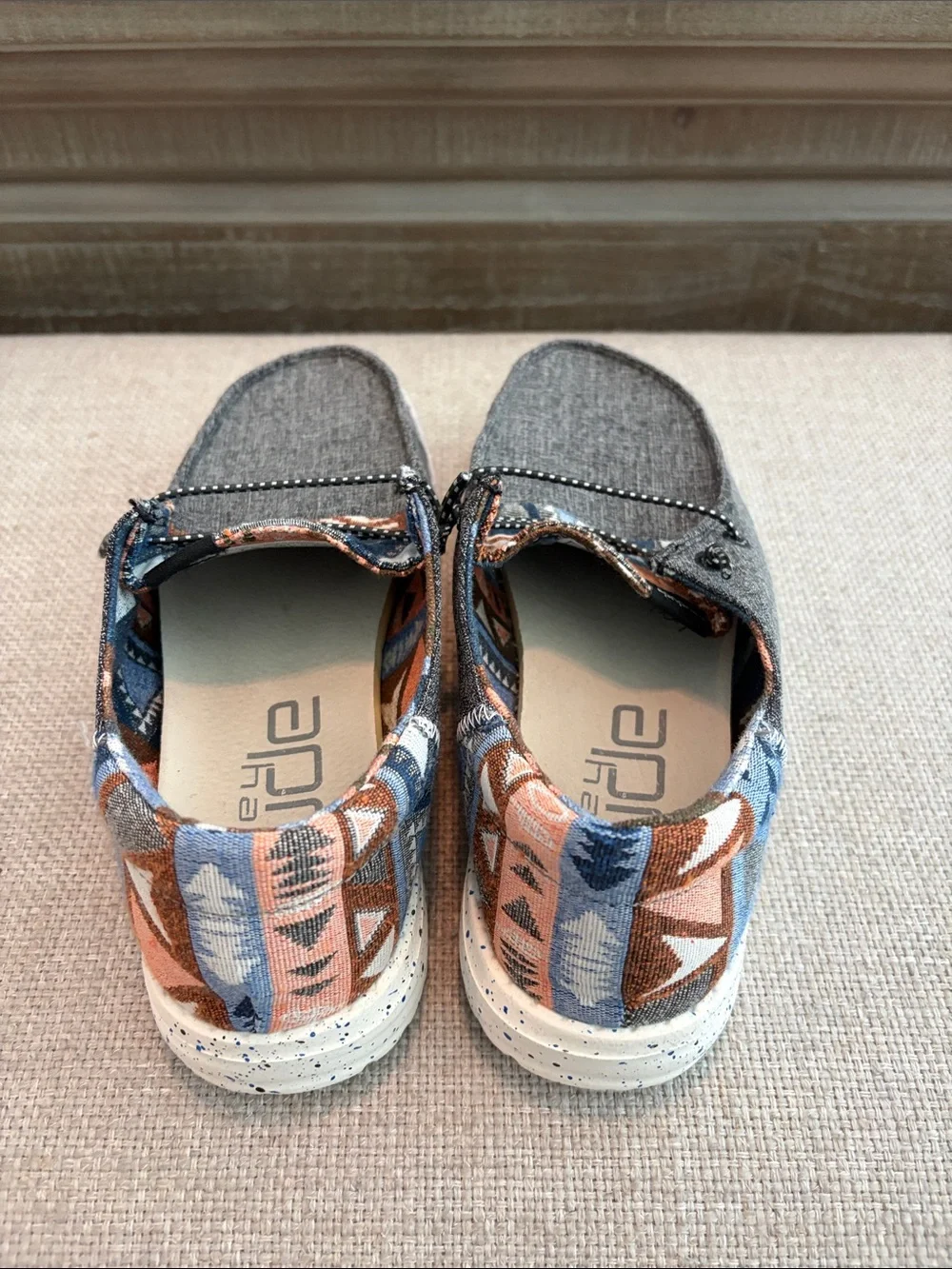 Hey Dude Wendy Coyote Springs Black, size 7.